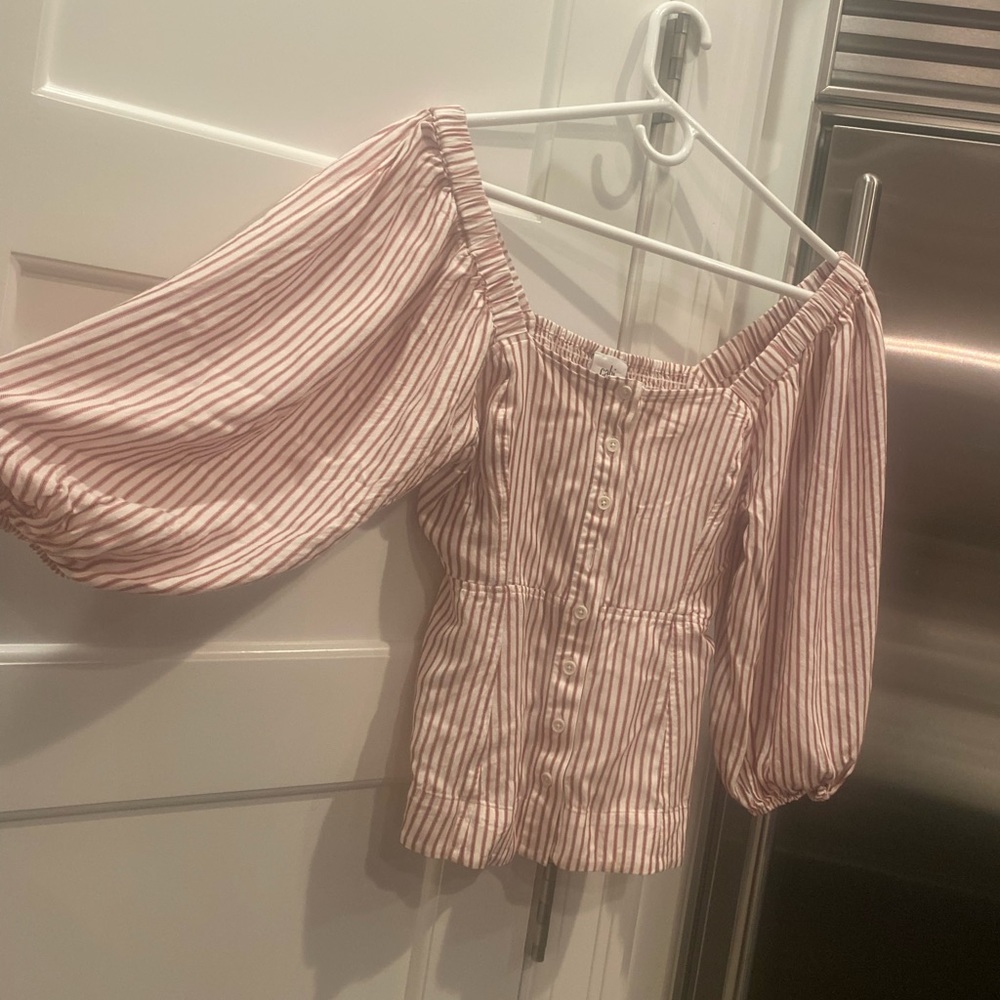 Cabi blouse with puff sleeves - worn once!